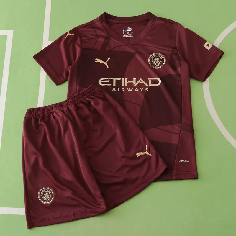 Kupite Manchester City Tretji 2024-25 Otroški Nogometni dresi kompleti