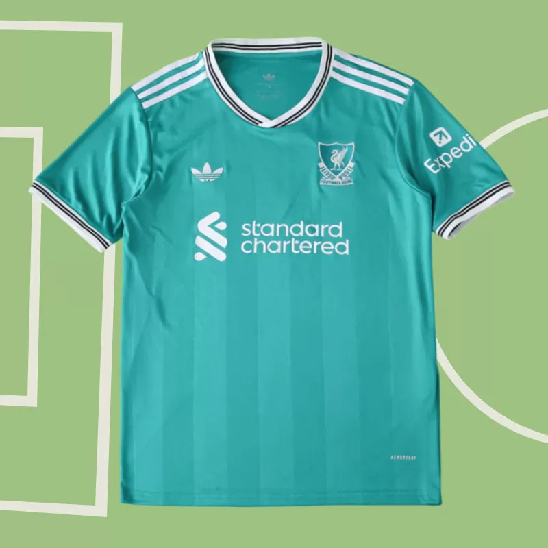 Liverpool tretji dres 2025/26 - moški zeleni nogometni dres
