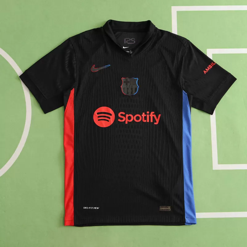 Moški gostujoča nogometni dres FC Barcelona 2024/25 črna