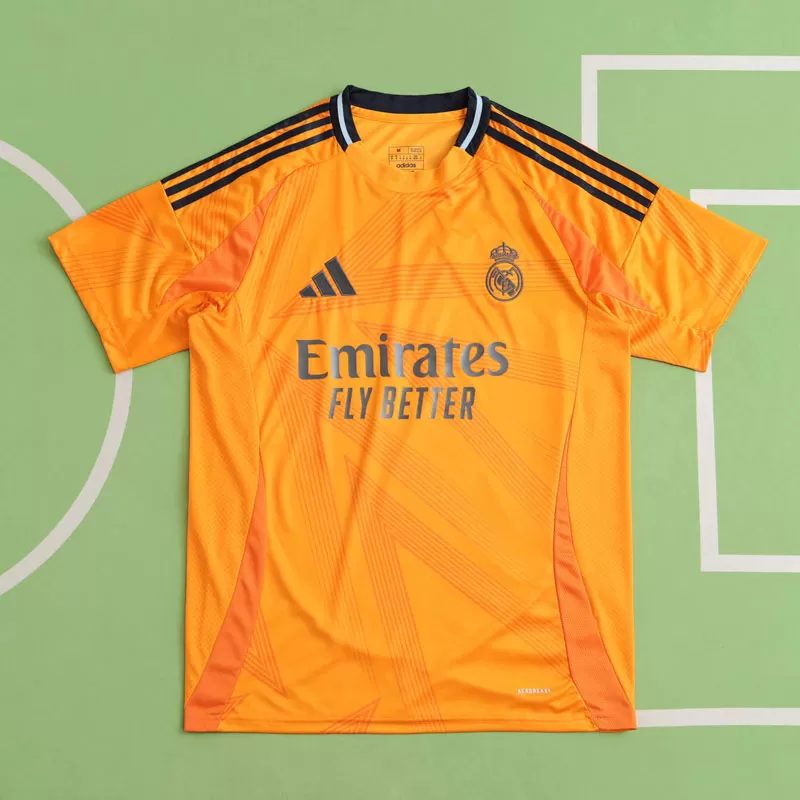Moški gostujoči dres Real Madrid 2024/25 oranžna kratka majica