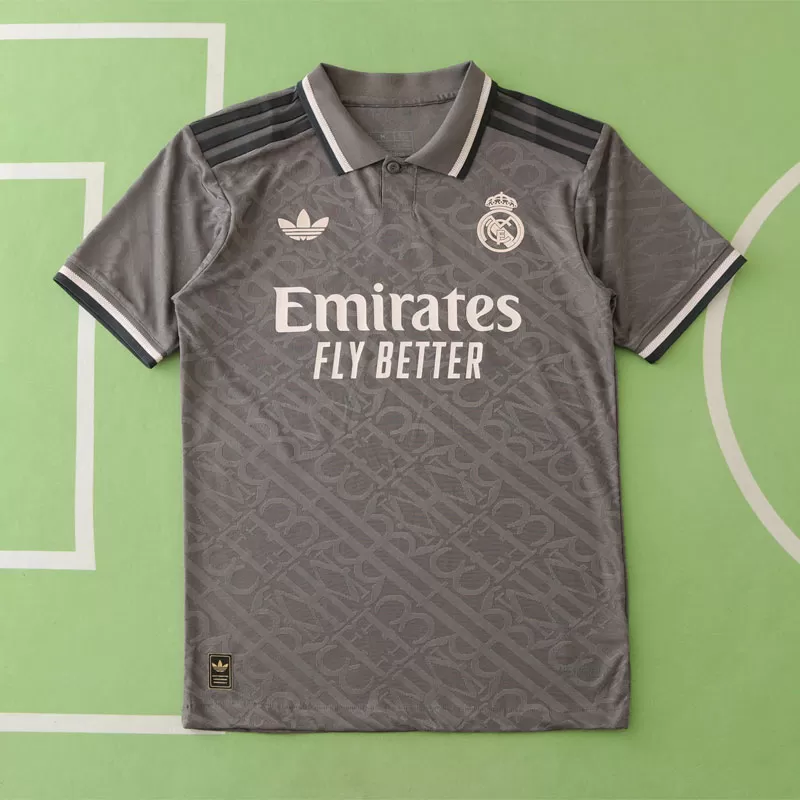Moški nogometni dres Real Madrid tretji 2024/25 v sivi barvi