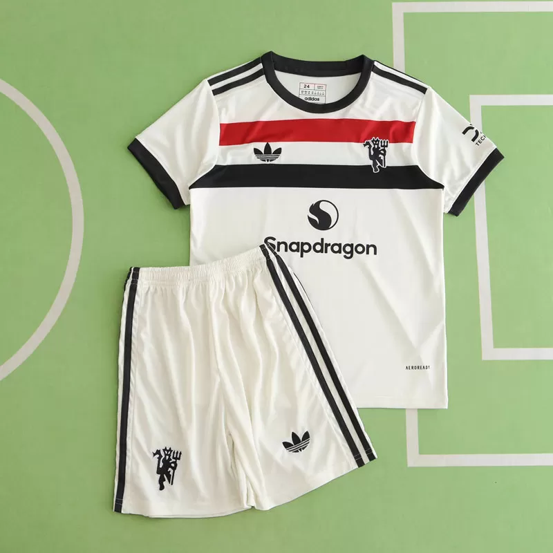 Nogometni dresi za otroke Manchester United 24/25 - tretji dres + hlačke