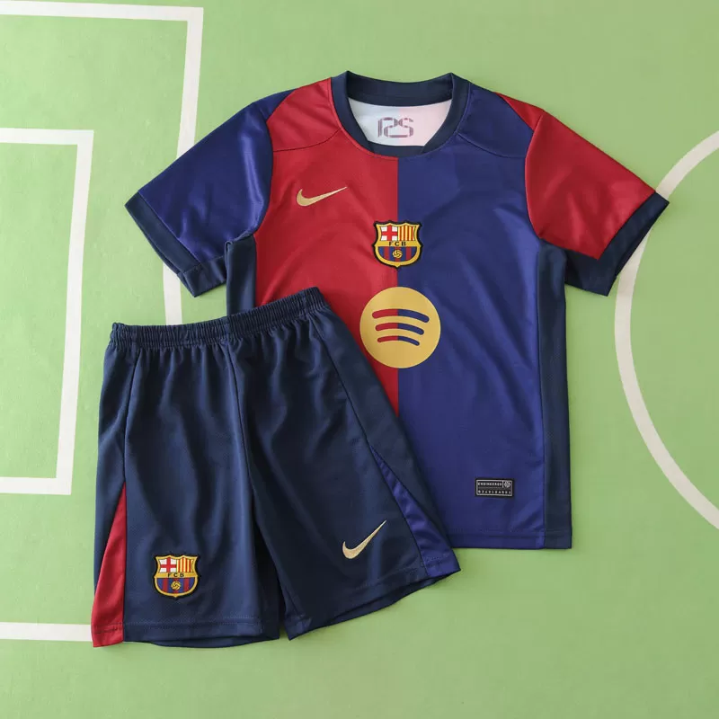Otroški Nogometni dresi Barcelona Domači 2024-25