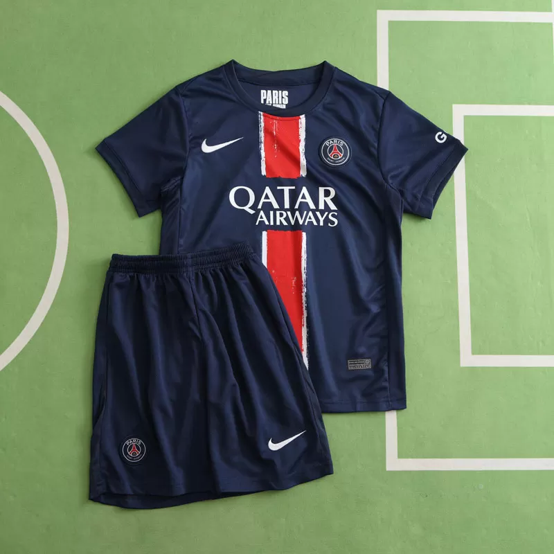 Otroški domači nogometni dresi 2024/25 navy dizajn z možnostjo personalizacije