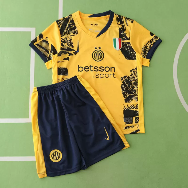 Otroški nogometni dresi kompleti Inter Milan tretji dres 2024/25