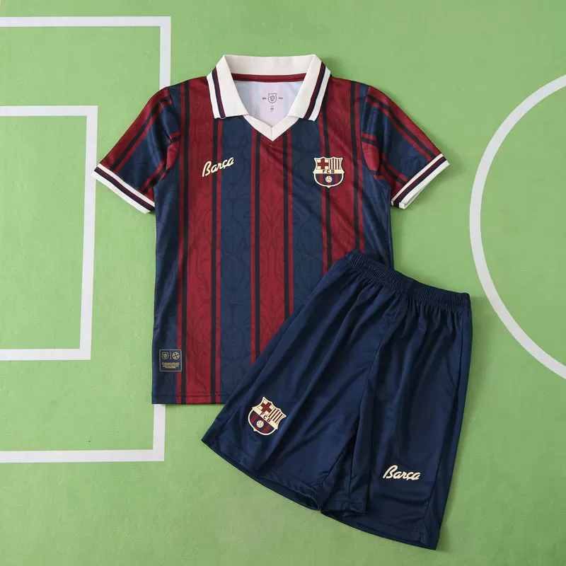 Polo nogometni komplet FC Barcelona 2025 za otroke