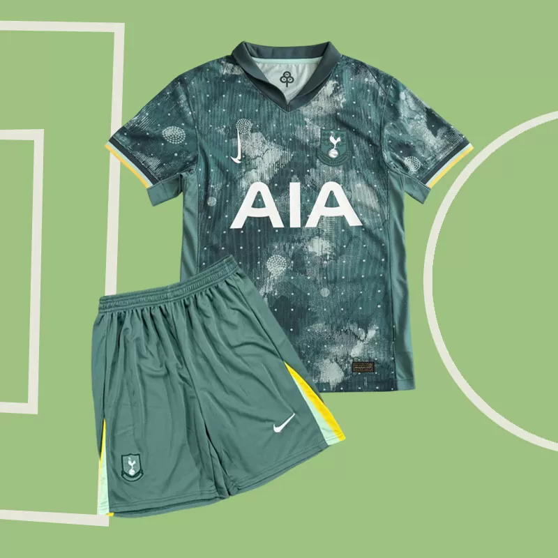 Tretji nogometni dres Tottenham Hotspur 2024/25 za otroke - majica in kratke hlače