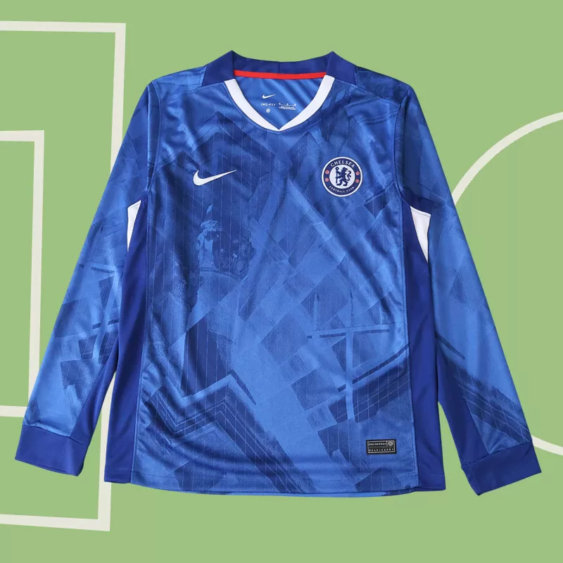 Chelsea domači nogometni dres z dolgimi rokavi 2025/26 za moške