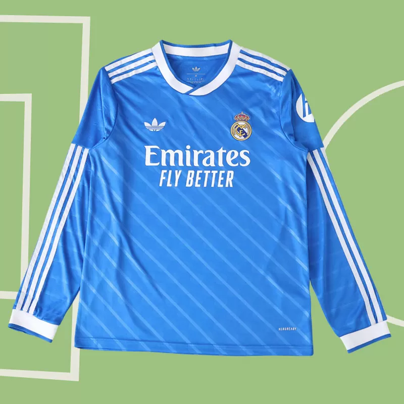 Dolg rokav nogometni dres Real Madrid 2025/26 – tretja različica za moške