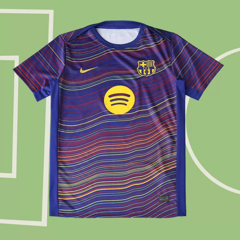 FC Barcelona 2025/26 pre-match domači trening dres za moške