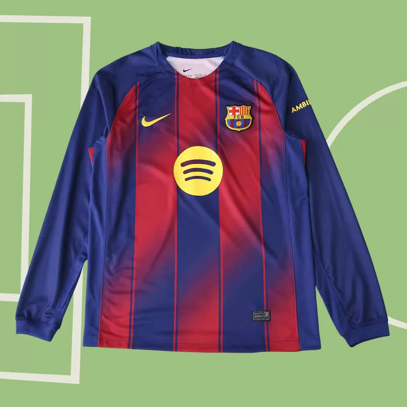 FC Barcelona domači dres 25/26 dolgi rokav moški