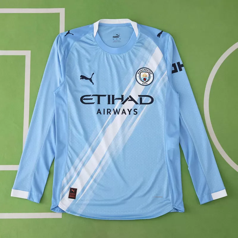Manchester City dolg rokav dres 2025/26 - domači majica za moške