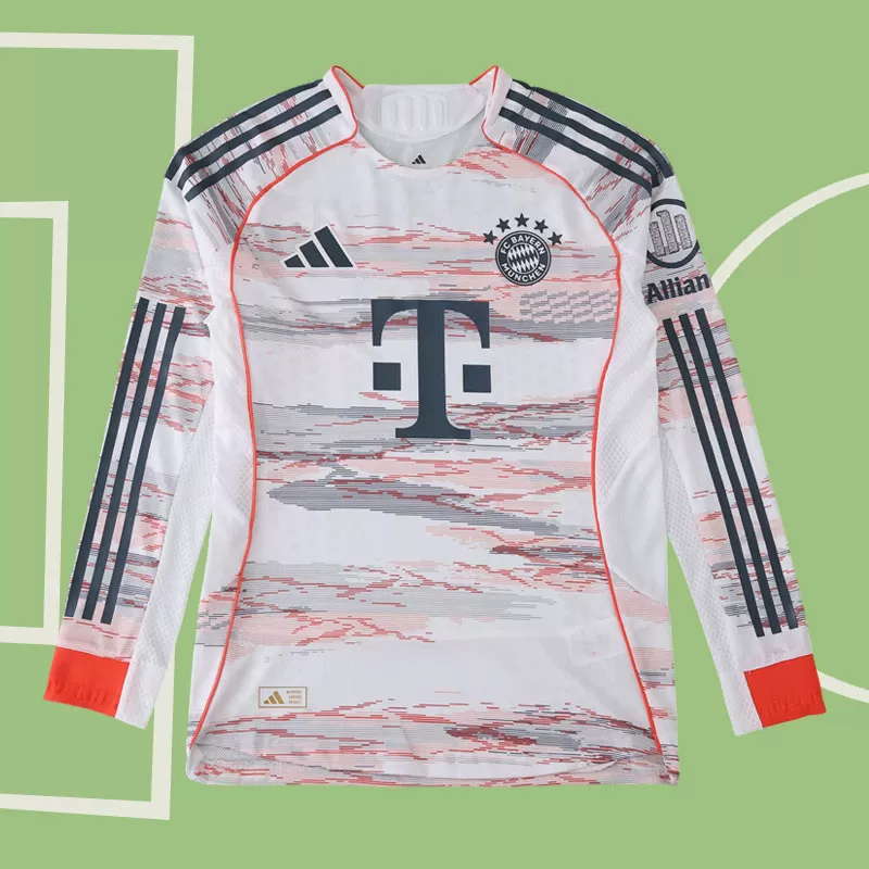 Moški gostujoči nogometni majica FC Bayern 25/26 dolgi rokavi