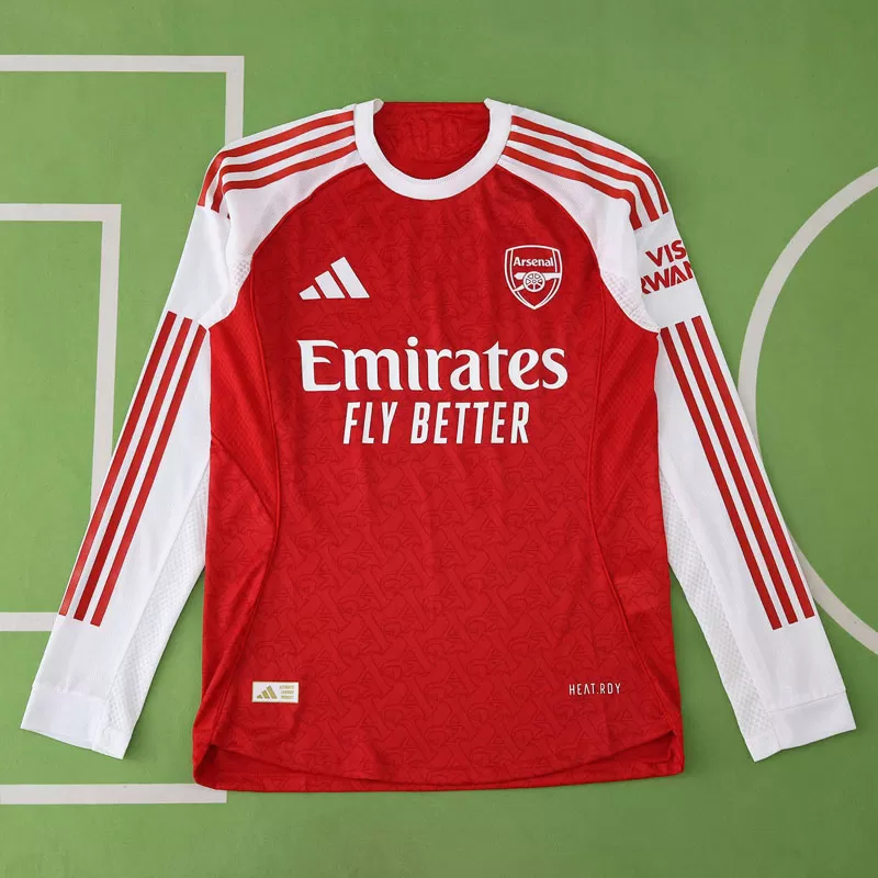 Moški nogometni majica Arsenal FC domači dres 25/26 z dolgimi rokavi