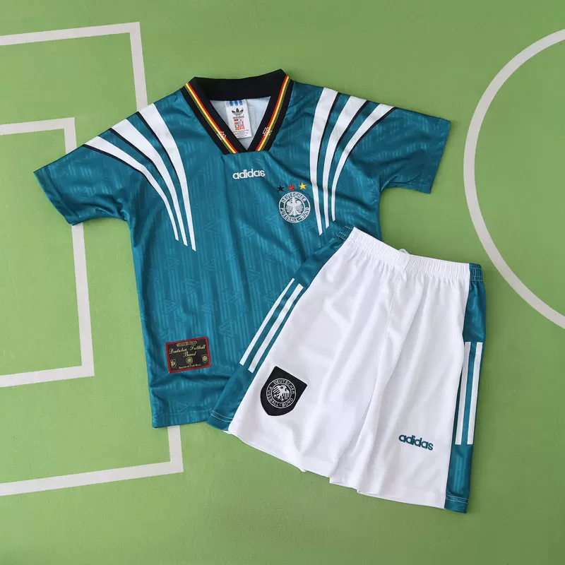 Nemčija retro nogometni dresi 1996 - otroški gostujoči komplet