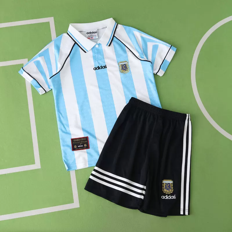 Otroški nogometni dresi Argentina 1997 - retro domači komplet
