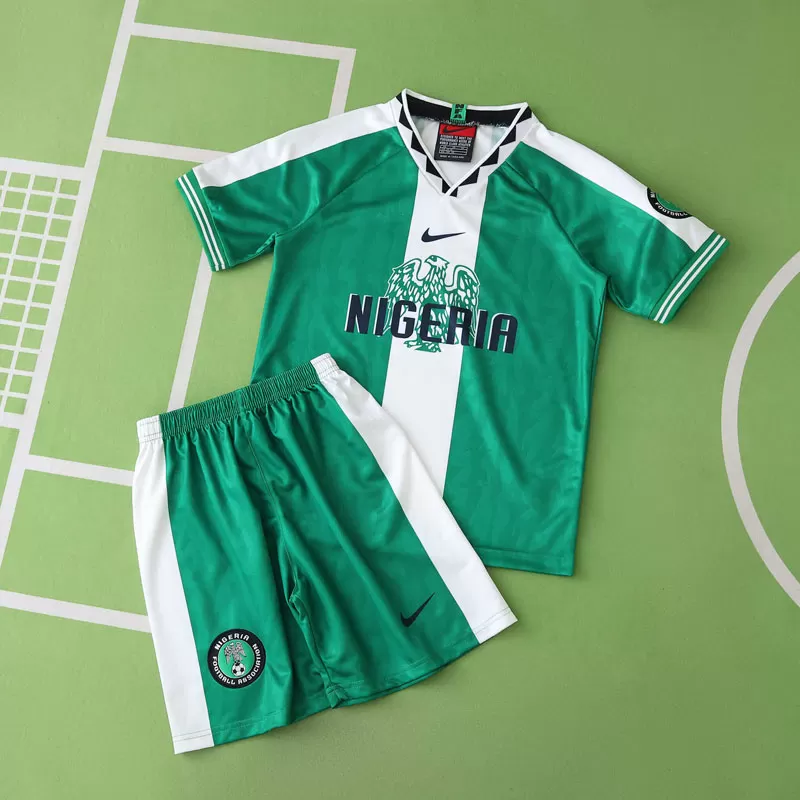 Otroški nogometni dresi Nigeria domači 1996 retro komplet