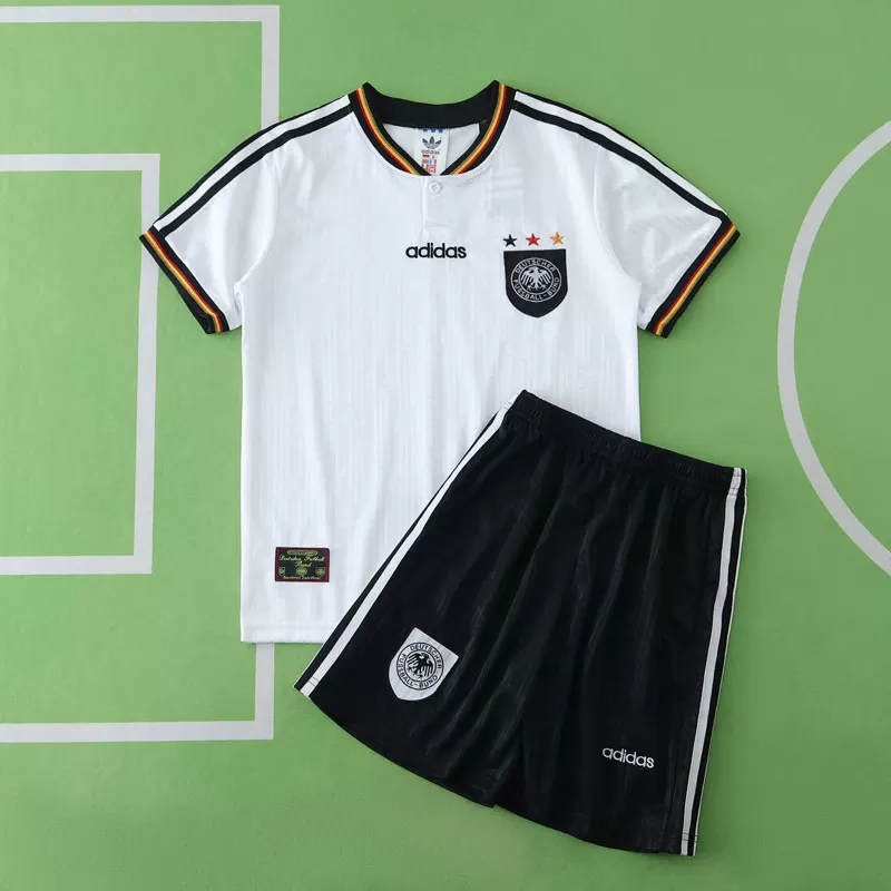 Otroški nogometni dresi retro domaci model 1996 Nemčija - majica + kratki hlači