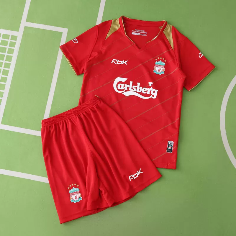 Otroški retro nogometni dresi Liverpool 2004–2006 domači