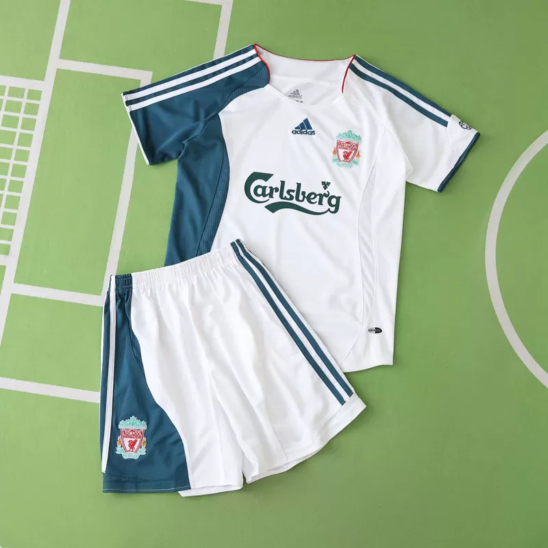 Otroški retro nogometni dresi Liverpool 2006/07 tretji komplet majice in hlačk