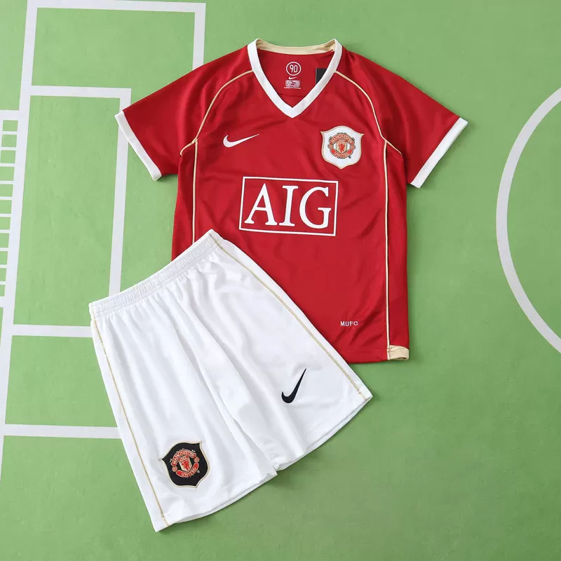 Otroški retro nogometni dresi Manchester United 2006/07 domača izdaja