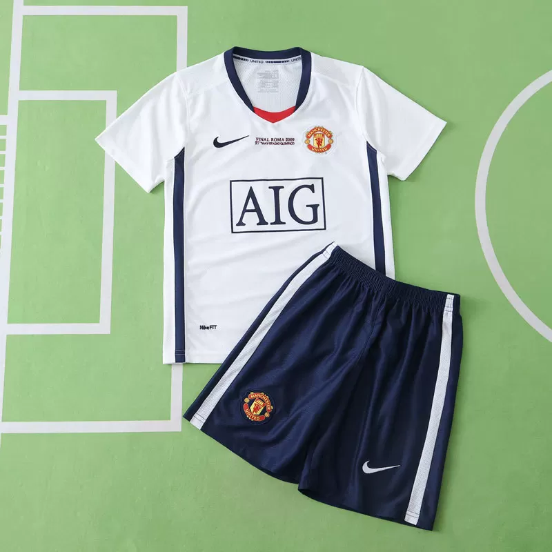 Otroški retro nogometni dresi Manchester United 2008/09 gostujoča
