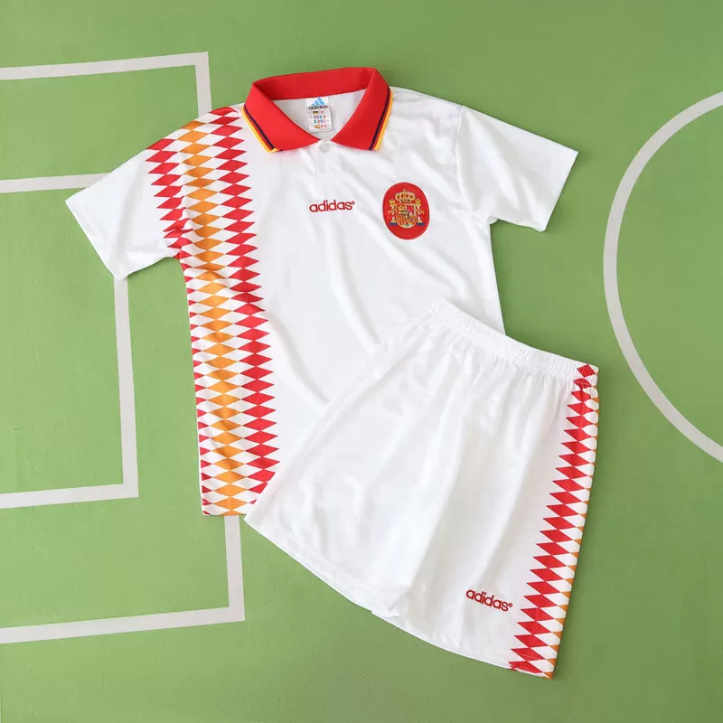 Otroški retro nogometni dresi Španija 1994 - gostujoči komplet