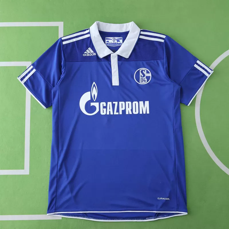 Retro moški nogometni dres FC Schalke 04 domači dres 2010/11