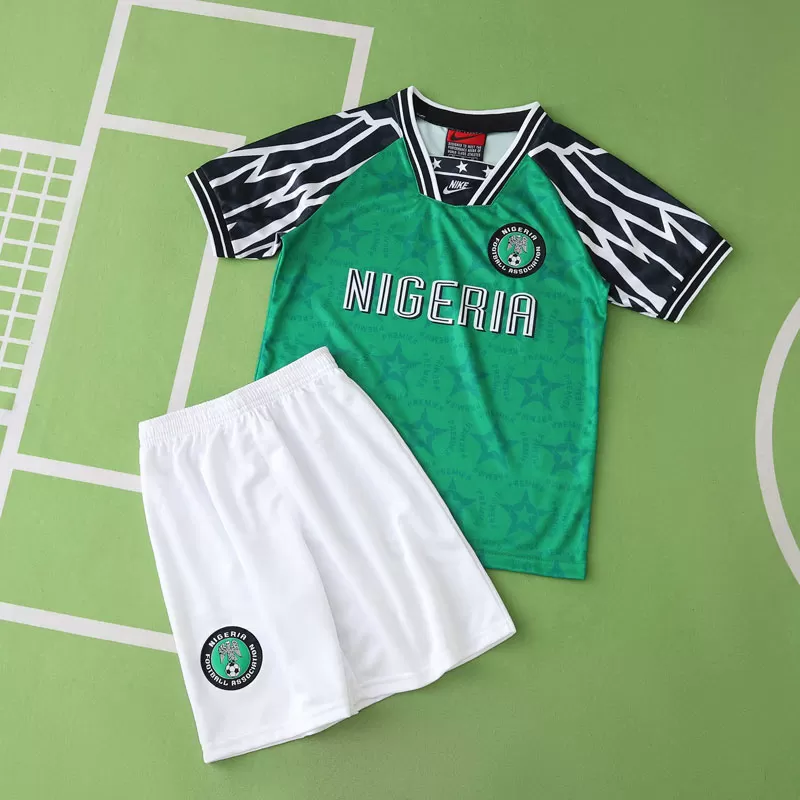 Retro otroški nogometni dres Nigerija 1994-95 domači