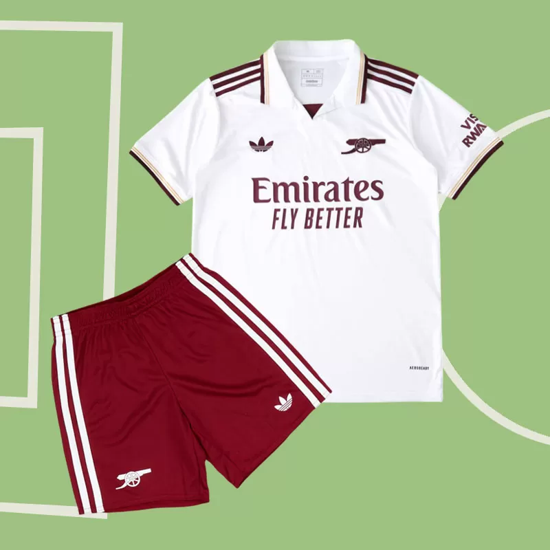 Arsenal 2025/26 tretji dres za otroke - nogometna majica in hlače