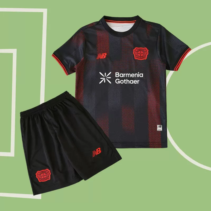 Bayer Leverkusen otroški domači dres 2025/26 komplet majica + hlače