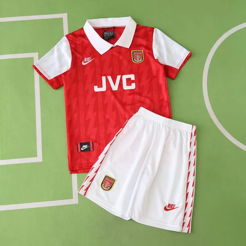Domači retro nogometni dresi Arsenal 1994/95 za otroke – majica + kratke hlače