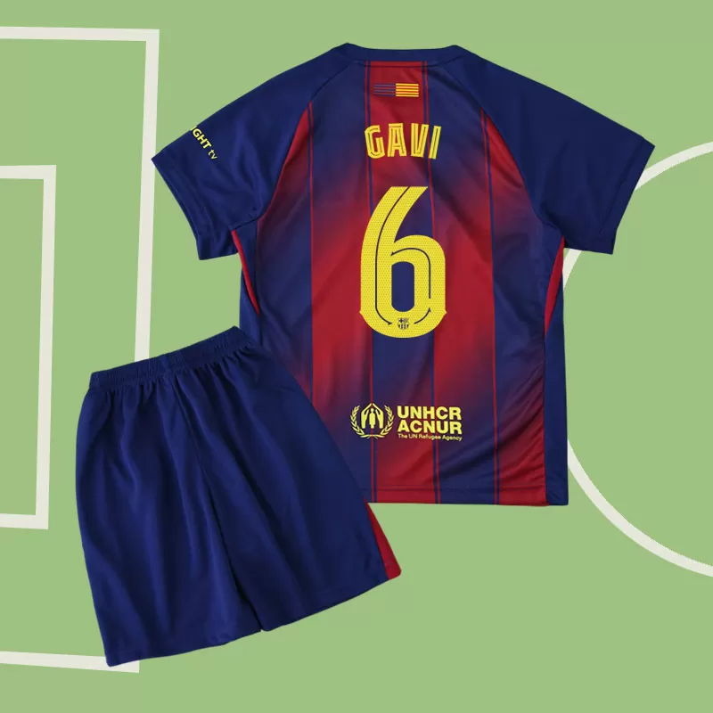 Gavi 6 FC Barcelona domači dres 25-26 za otroke - majica + hlačke