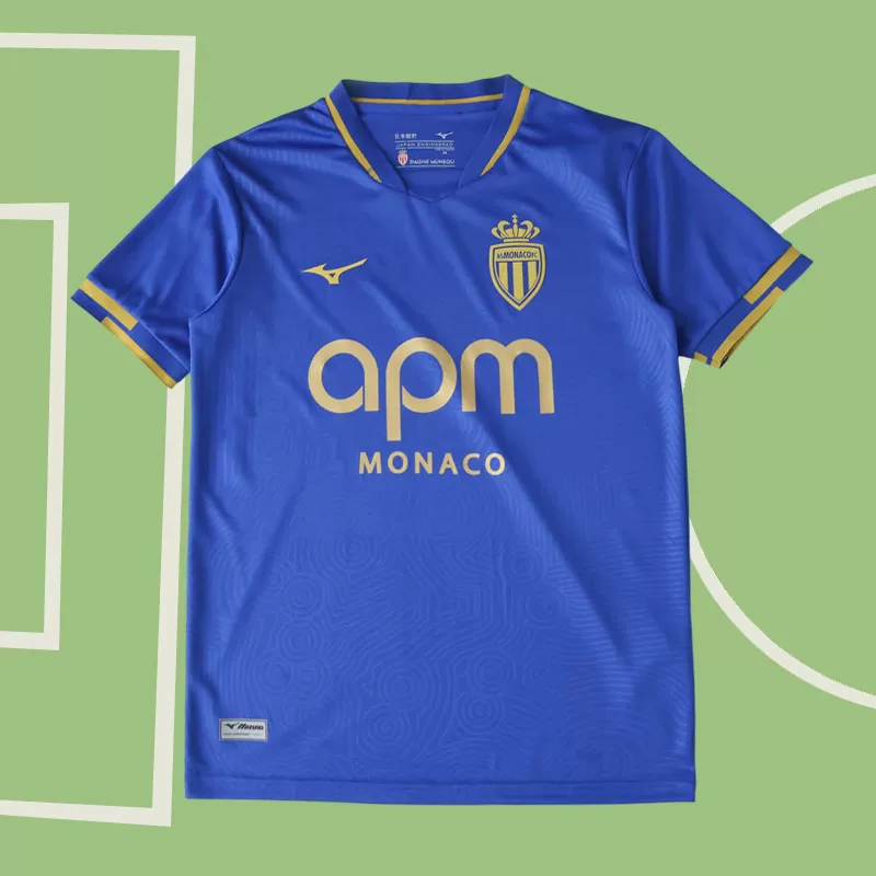 Gostujoči nogometni dres AS Monaco 2025/26 – moška modra majica
