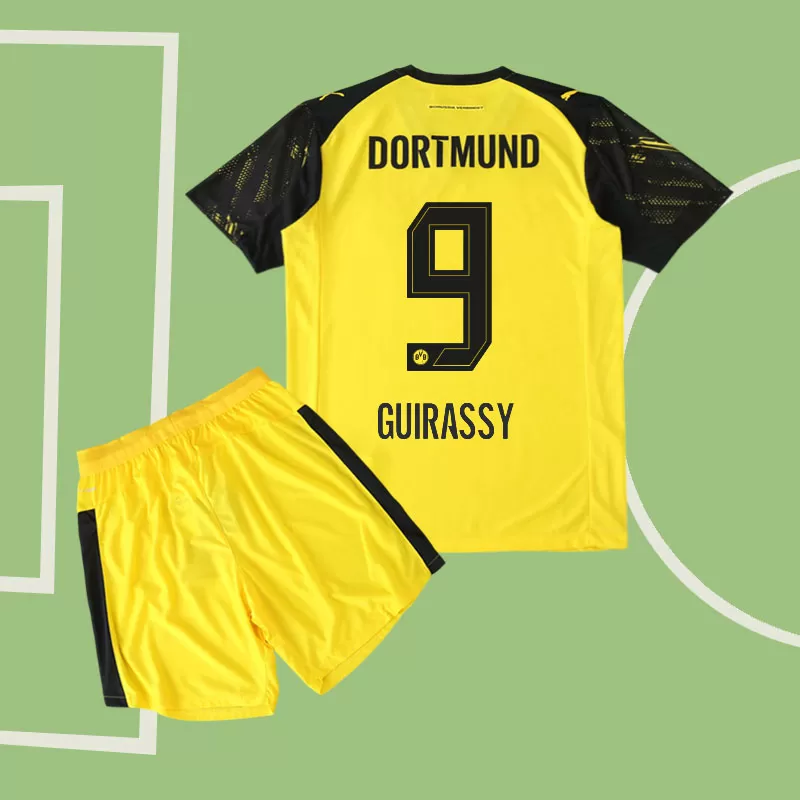 Guirassy 9 Borussia Dortmund BVB otroški nogometni dres 2025/26 domači komplet