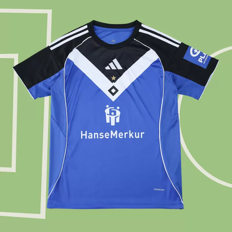 Hamburger SV gostujoči dres 2025/26 za moške - modra nogometna majica