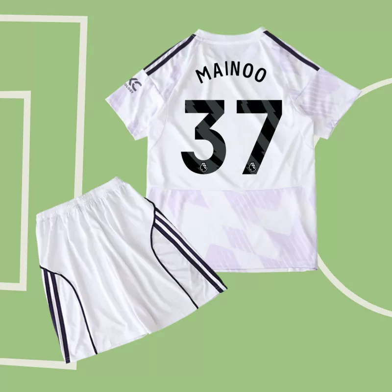 Manchester United gostujoči dres za otroke 2025/26 Mainoo 37