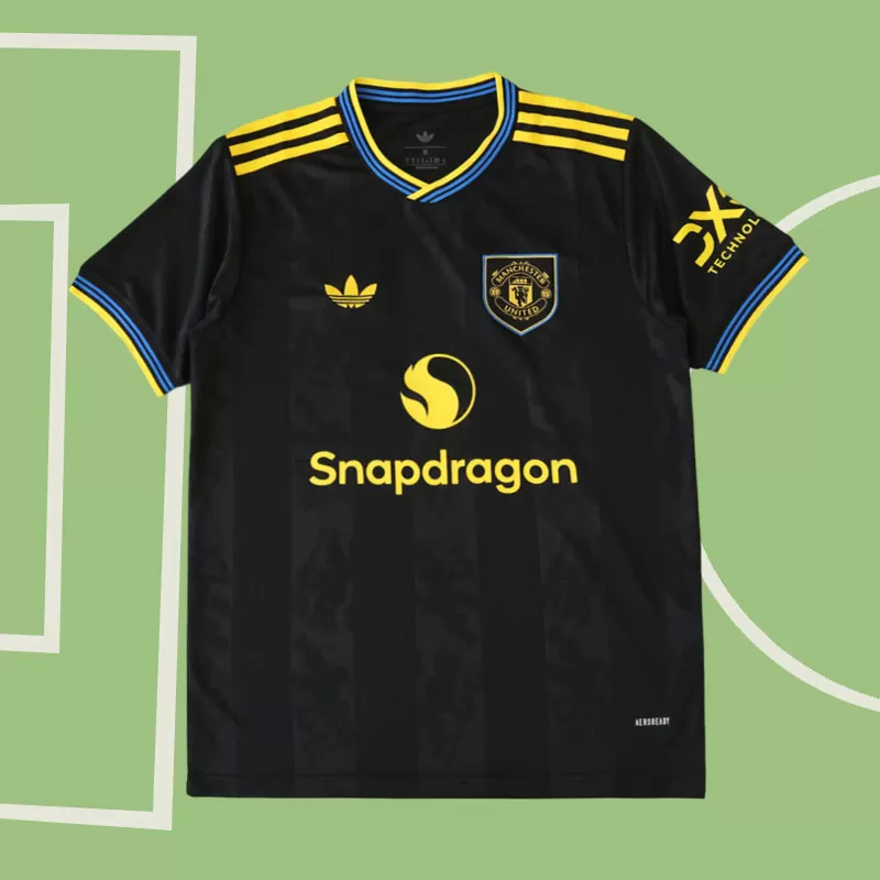 Moška tretji nogometni dres Manchester United 2025/26 - črna majica