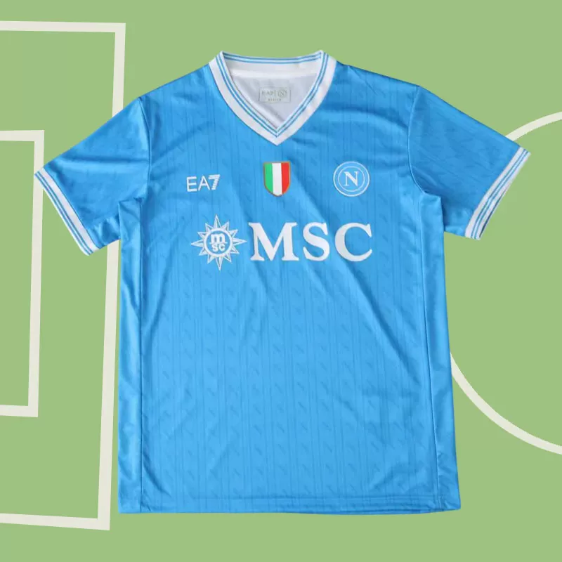 Moški nogometni dres Napoli 2025/26 domača modra majica