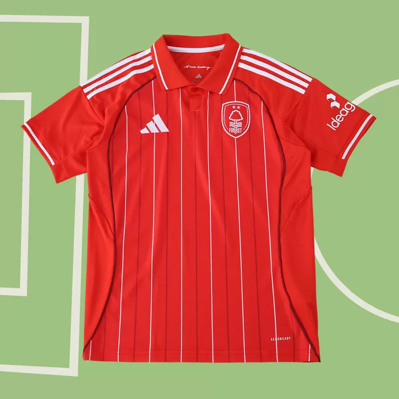Nottingham Forest moška nogometna majica 2025-26 – domači rdeči dres