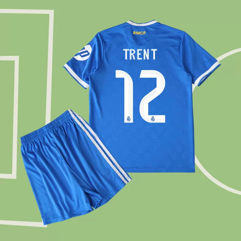 Otroški Real Madrid nogometni dres 25/26 - tretji komplet z Trent 12 tiskom