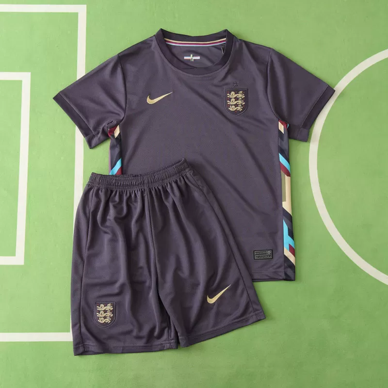Otroški nogometni komplet Anglija EURO 2024 – gostujoči dres + hlačke