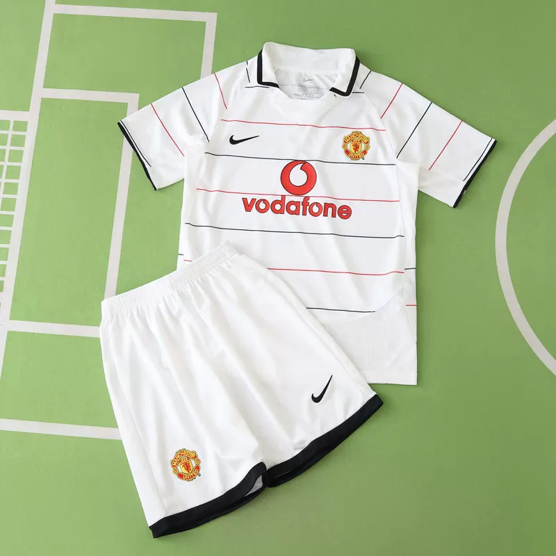 Otroški retro nogometni dresi Manchester United 2025/26 – tretji komplet
