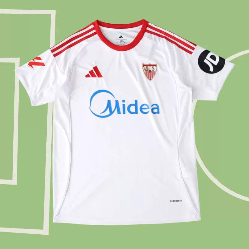 Sevilla FC domači dres 2025/26 - moška bela nogometna majica