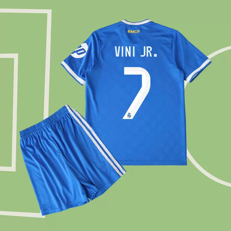 Vini Jr. 7 Real Madrid otroški tretji dres 2025/26 - majica in hlače