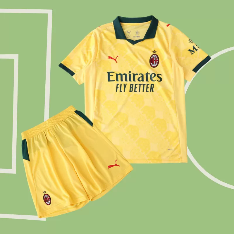 AC Milan 2025/26 tretji dres za otroke - majica in kratke hlače
