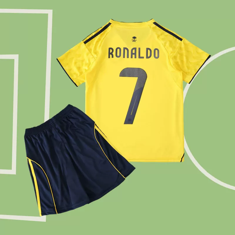 Al-Nassr FC otroški nogometni komplet 2025-26 domači dres Ronaldo 7