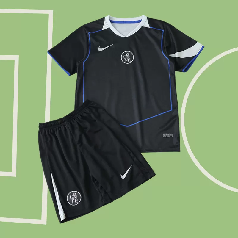 Chelsea FC otroški tretji dres 2025/26 - majica in kratke hlače