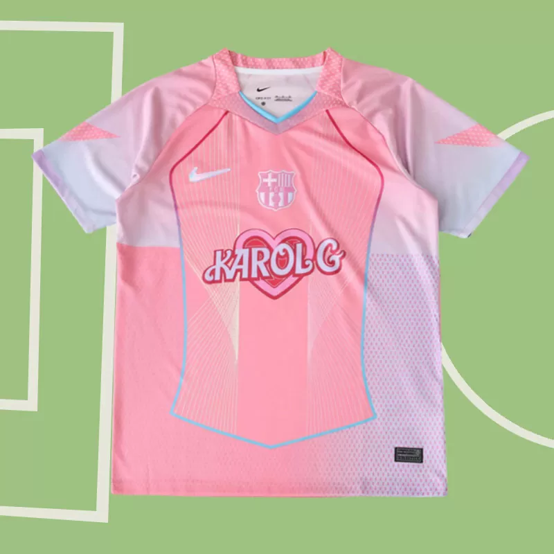 FC Barcelona 2025/26 Karol G moški dres - posebna izdaja v rožnati barvi