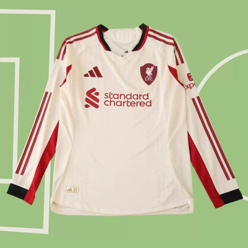 Liverpool FC away 2025/26 - moška majica za nogomet dolgi rokav